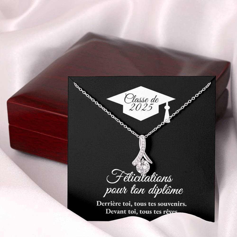 Cadeau de graduation | Collier coeurs entrelacés