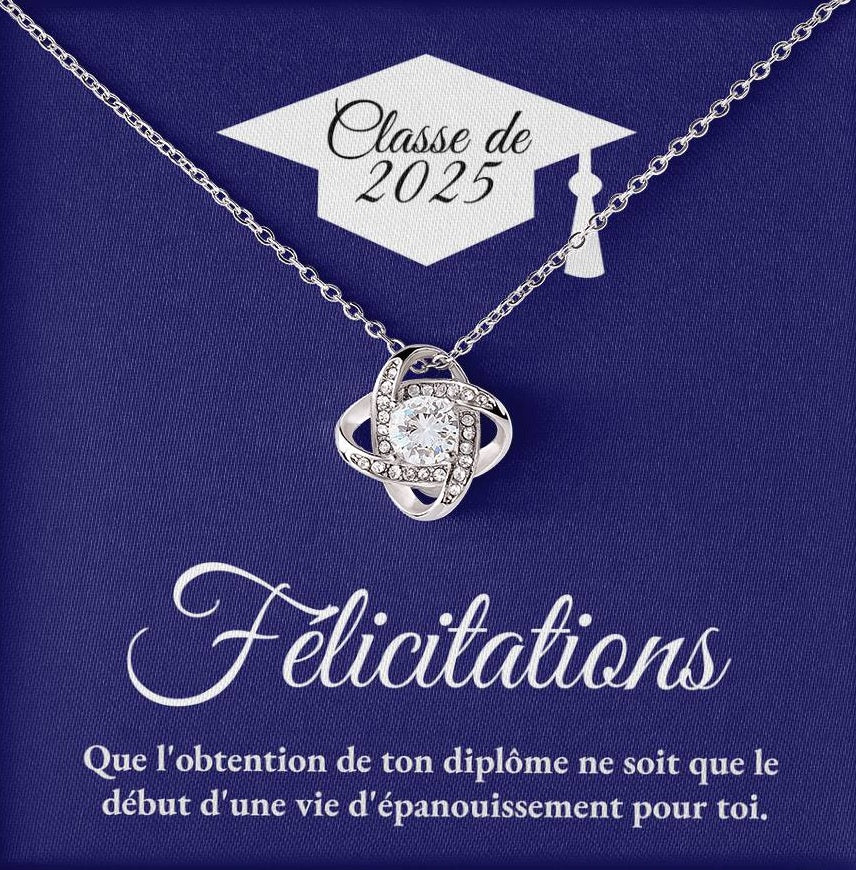 Félicitations - Collier Noeud d'Amour