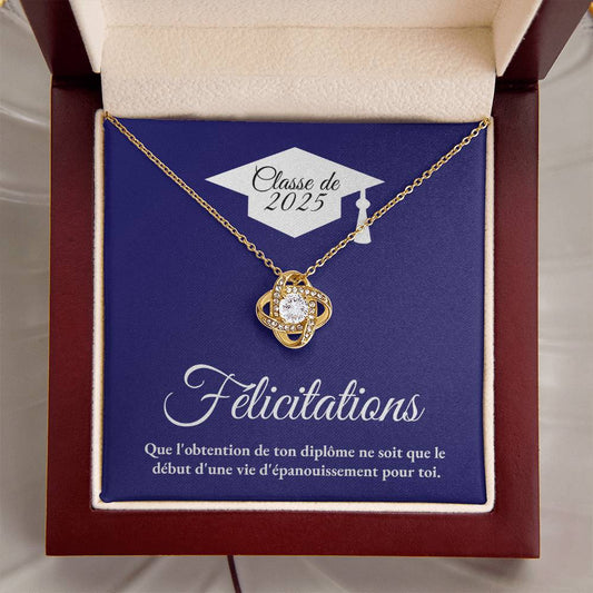 Félicitations - Collier Noeud d'Amour