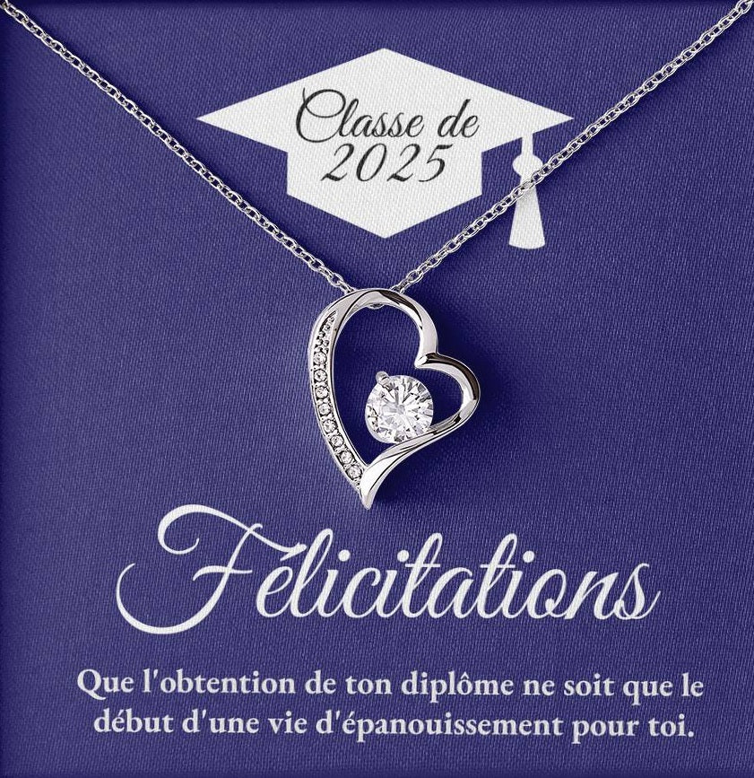 Félicitations - Collier Coeur Éternel