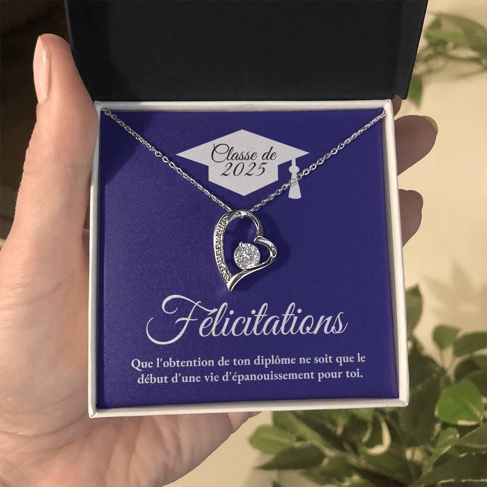 Félicitations - Collier Coeur Éternel