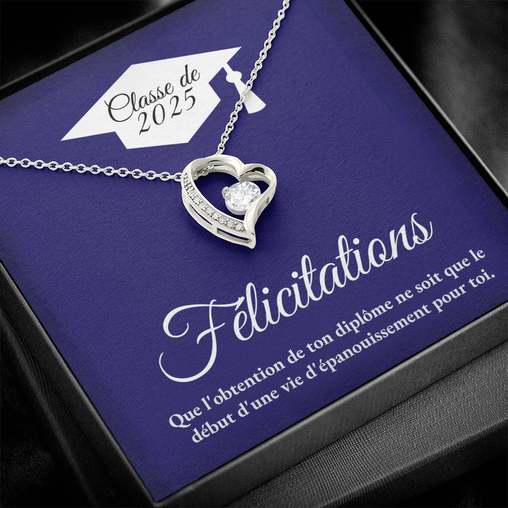 Félicitations - Collier Coeur Éternel