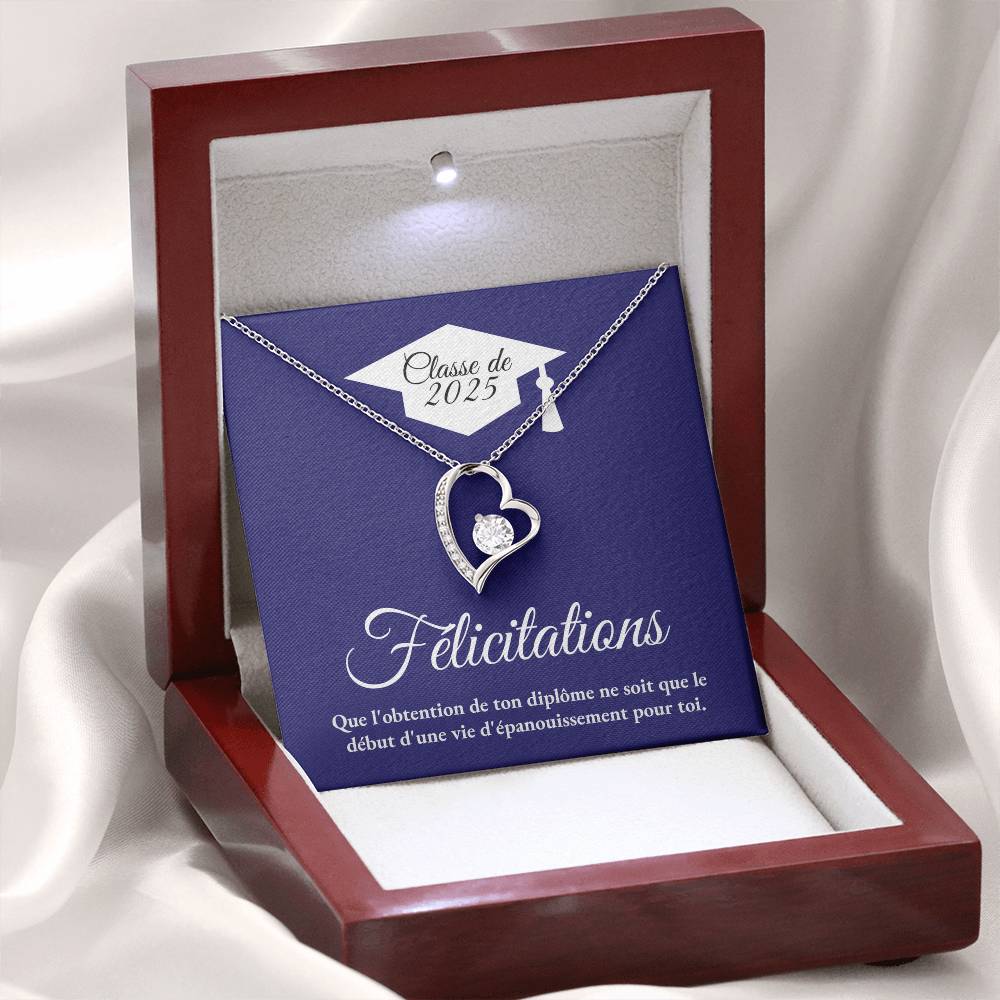 Félicitations - Collier Coeur Éternel