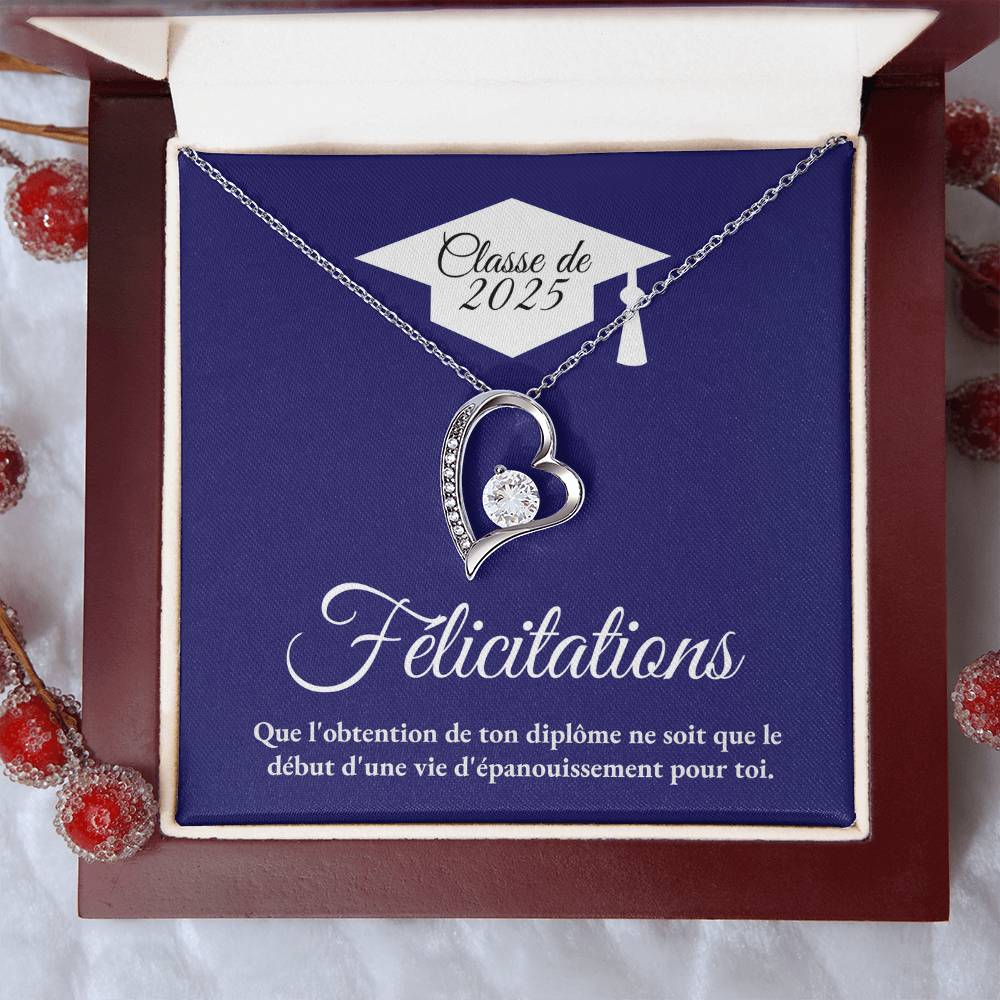 Félicitations - Collier Coeur Éternel