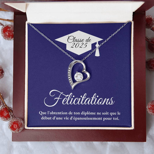 Félicitations - Collier Coeur Éternel