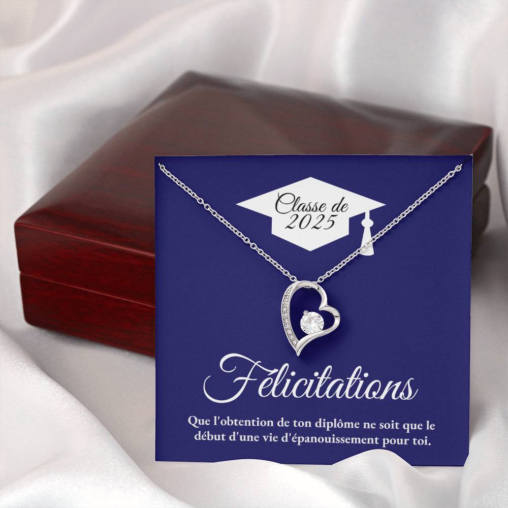 Félicitations - Collier Coeur Éternel