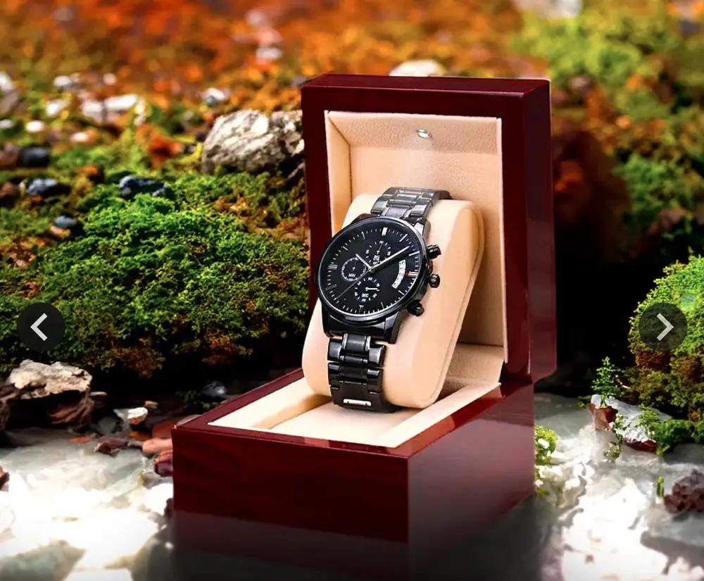 Coffret à montres en acajou