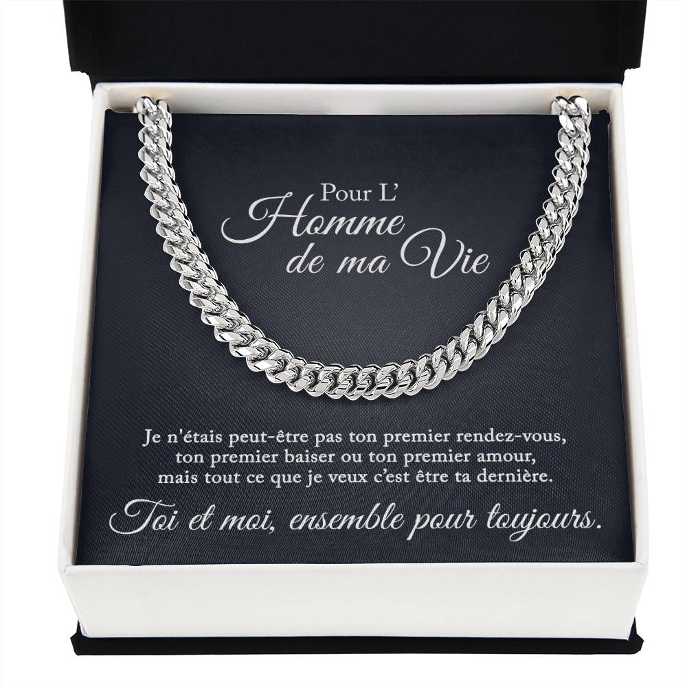 Collier pour l'homme de ma vie - Je veux être ton dernier
