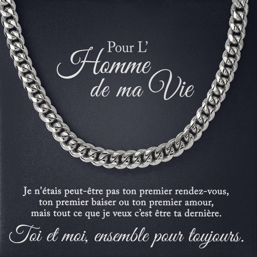 Collier pour l'homme de ma vie - Je veux être ton dernier