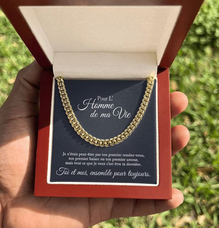 Collier pour l'homme de ma vie - Je veux être ton dernier