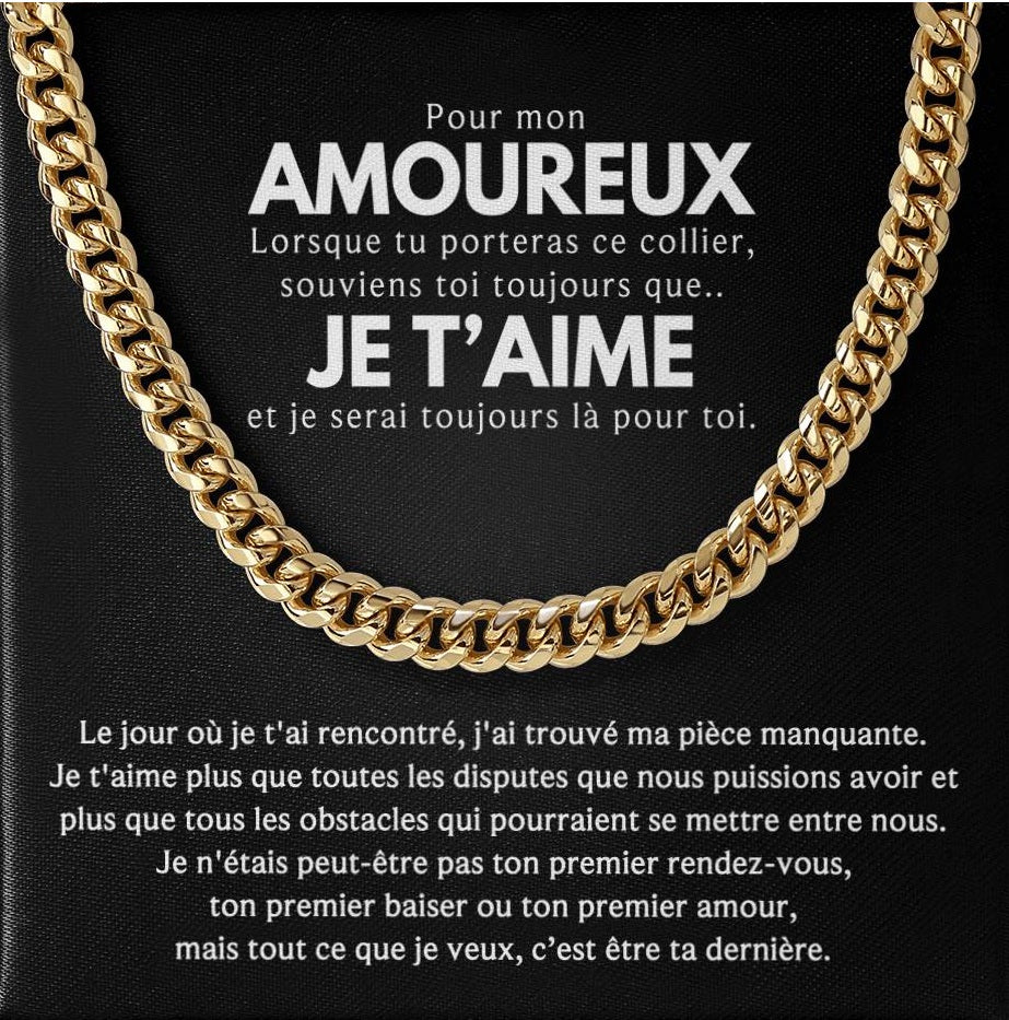 Pour mon amoureux - Chaîne cubans
