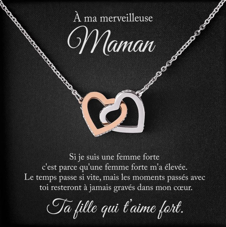 À ma maman, si je suis une femme forte - Collier amour éternel