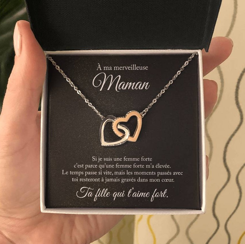 À ma maman, si je suis une femme forte - Collier amour éternel