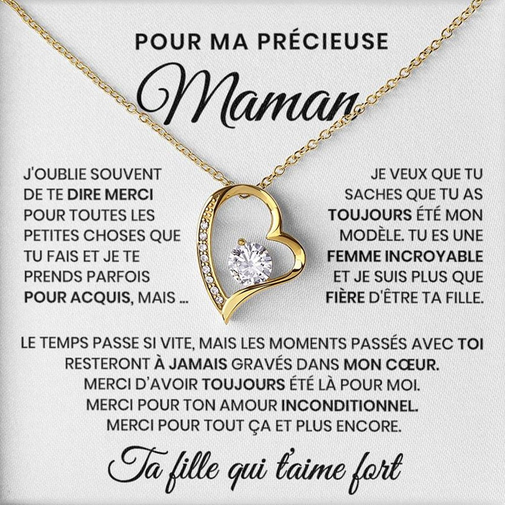 Pour Ma Précieuse Maman - Collier Beauté Éternelle