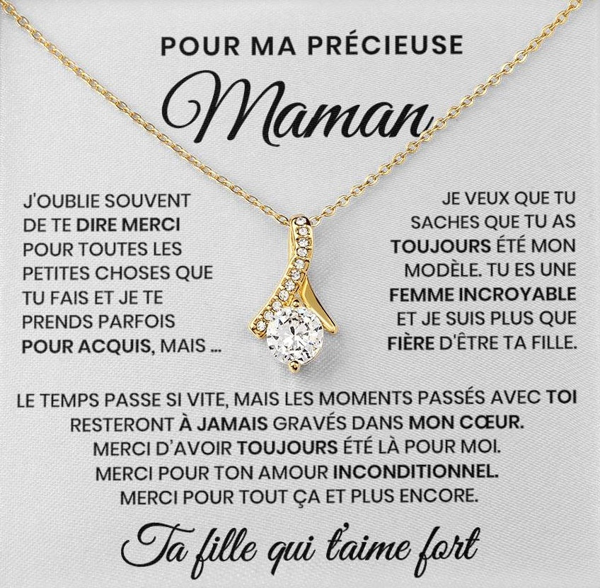 Pour Ma Précieuse Maman - Collier Beauté Éternelle