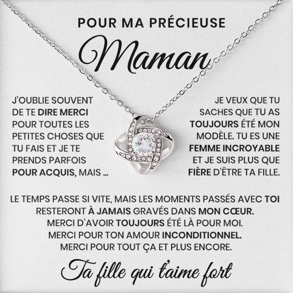 Pour Ma Précieuse Maman - Collier Beauté Éternelle
