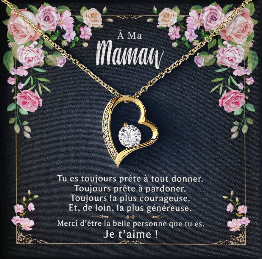 À ma maman - Merci d'être la belle personne que tu es - Collier