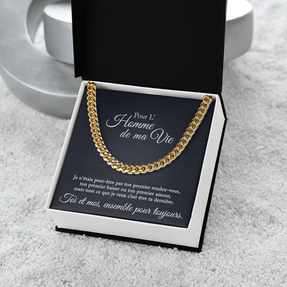 Collier pour l'homme de ma vie - Je veux être ton dernier