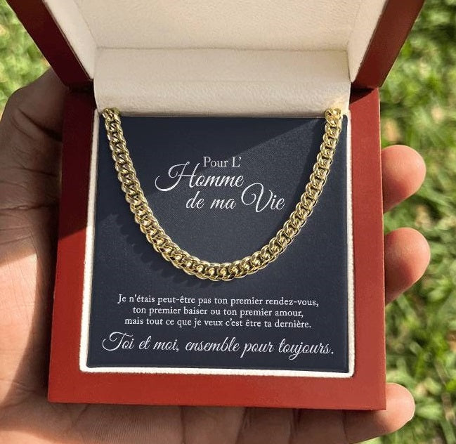 Collier pour l'homme de ma vie - Je veux être ton dernier