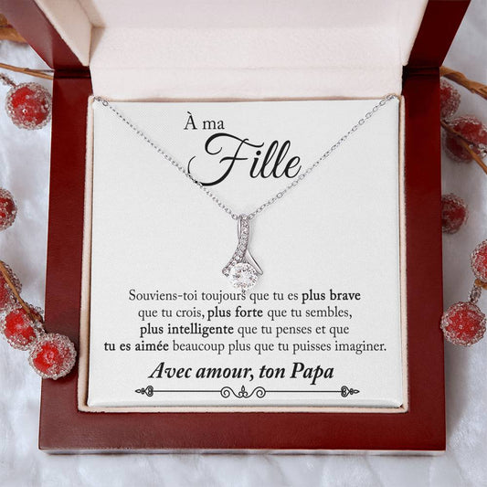 Collier Pour Ma Fille | De Ton Papa Qui T'aime
