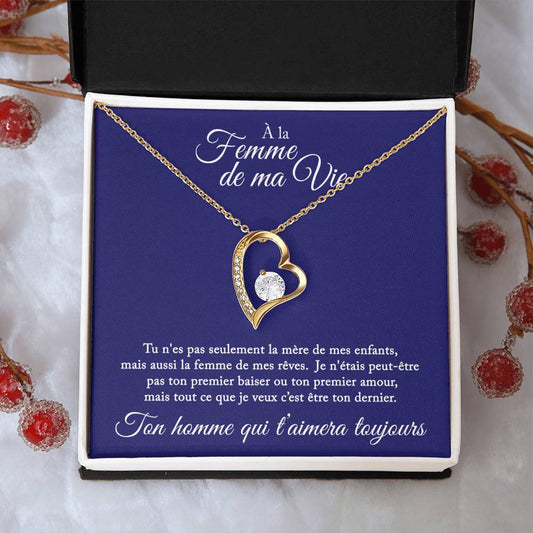 Coffret Cadeau Pour Femme - La mère de mes enfants - Collier Coeur Tendre™