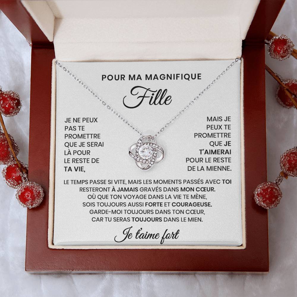 Collier Pour Ma Fille - Tu seras toujours dans mon cœur
