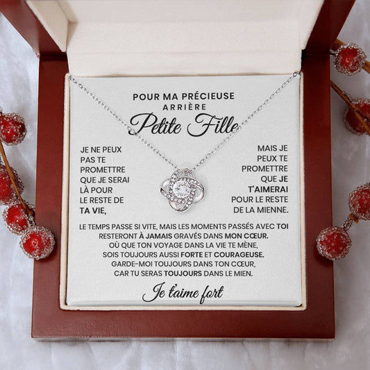 Pour Ma Petite Fille - Collier Noeud d'Amour - De Grand-Maman Qui T'aime