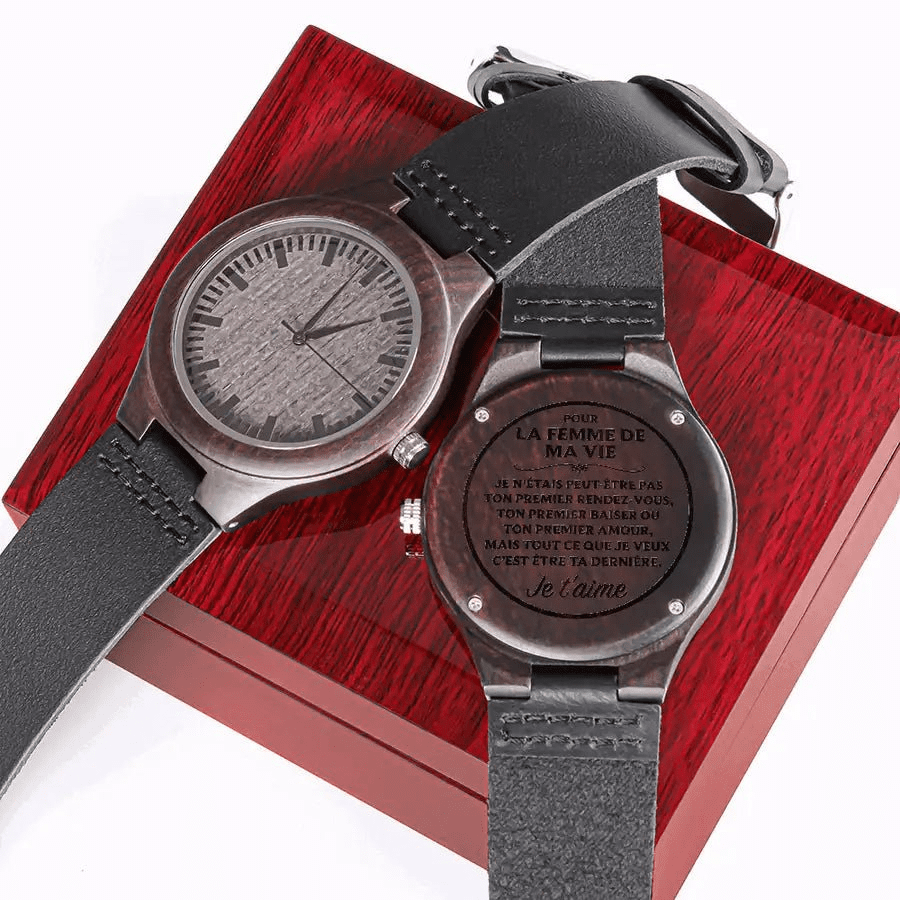 Montre En Bois Personnalisable Pour Homme - Le Cadeau Idéal – La Petite  Pensée