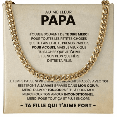 Au Meilleur Papa - Chaîne à Maillons Deluxe