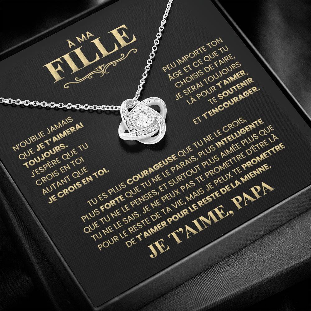 Cadeau Pour Ma Fille - De ton papa qui t'aime - Collier Amour Infini™