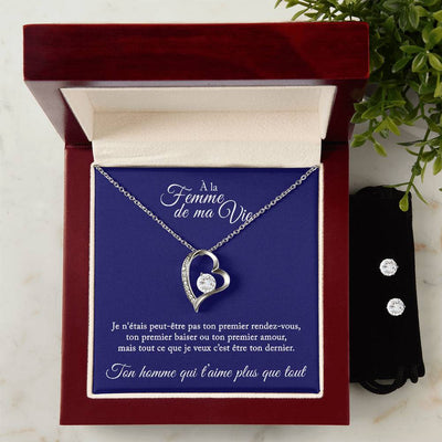 Ensemble Cadeau Pour La Femme De Ma Vie - Collier Coeur Tendre™