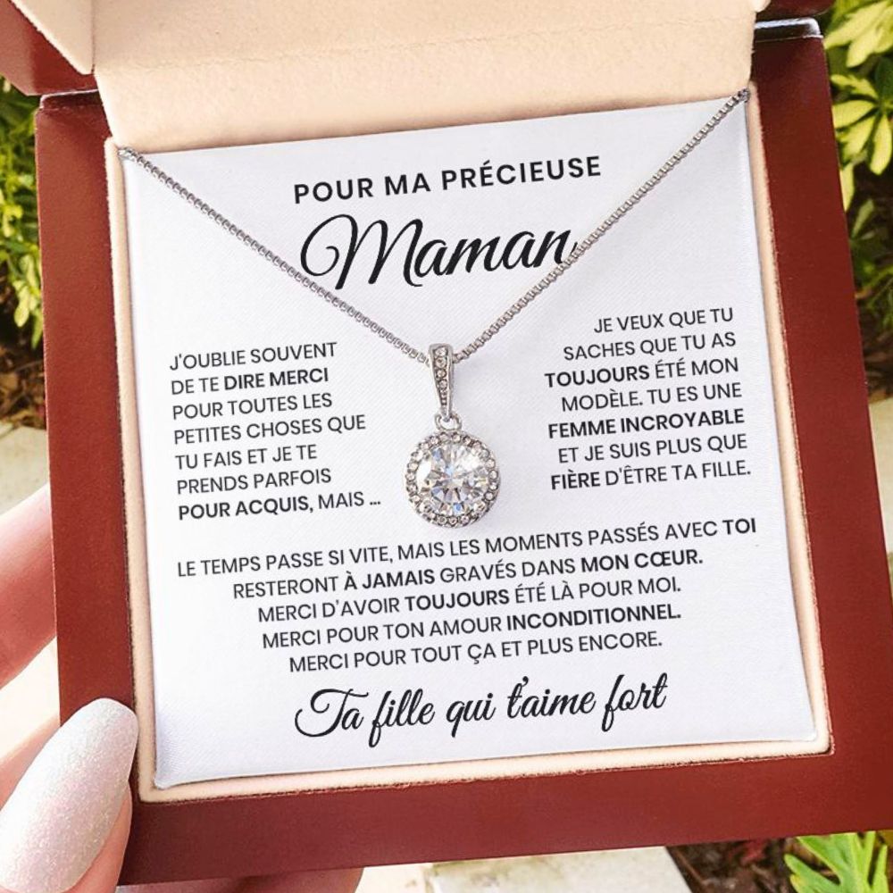 Pour Ma Précieuse Maman - Collier Beauté Éternelle