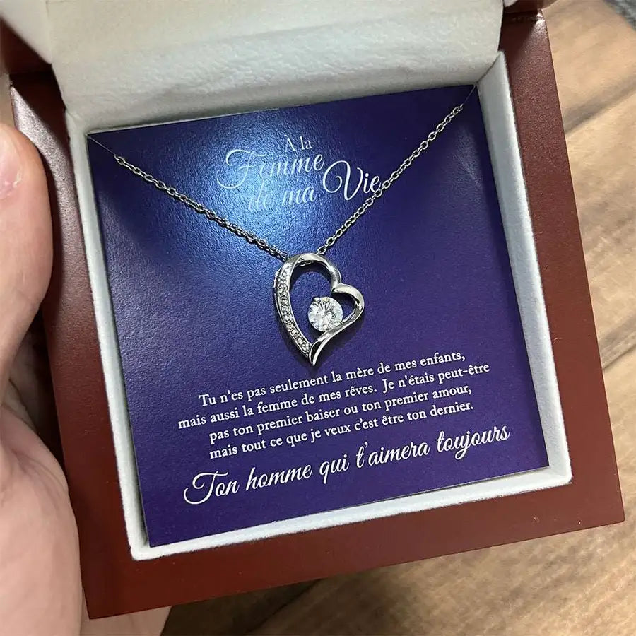 Le meilleur cadeau pour ma femme - ensemble de bijoux avec message sentimentale