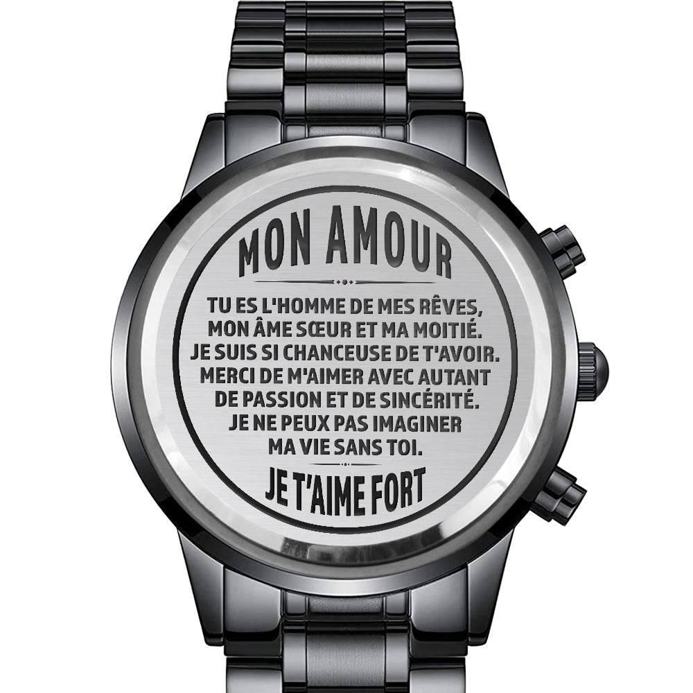 Montre Horizon™ - Cadeau Pour Homme - Je Ne Peux Pas Imaginer Ma Vie Sans Toi.