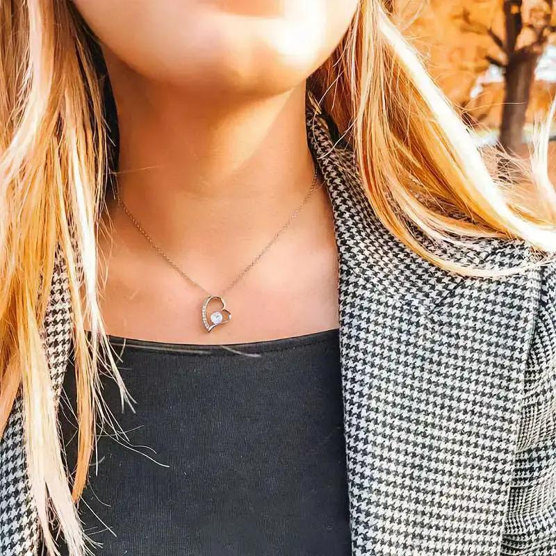 Collier en or blanc pour femme | Boutique Cadeau La Petite Pensée