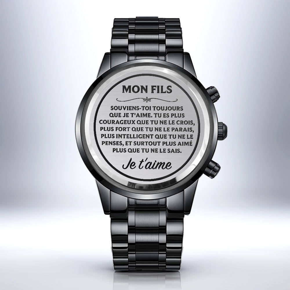 Montre Personnalisee Pour Homme - Pour Mon Fils, Je T'aime 