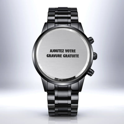 Montre Personnalisée Homme - Ajouter Gravure Gratuitement 