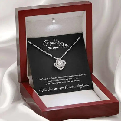 Cadeau pour ma femme - Collier Noeud Amour - La Petite Pensée