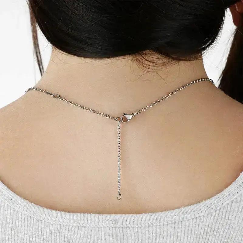 Collier noeud amour - or blanc 14 carats - Bijouterie La petite pensée