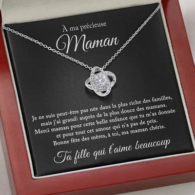 À Ma Précieuse Maman - Bonne fête des mères - Collier - La Petite Pensée