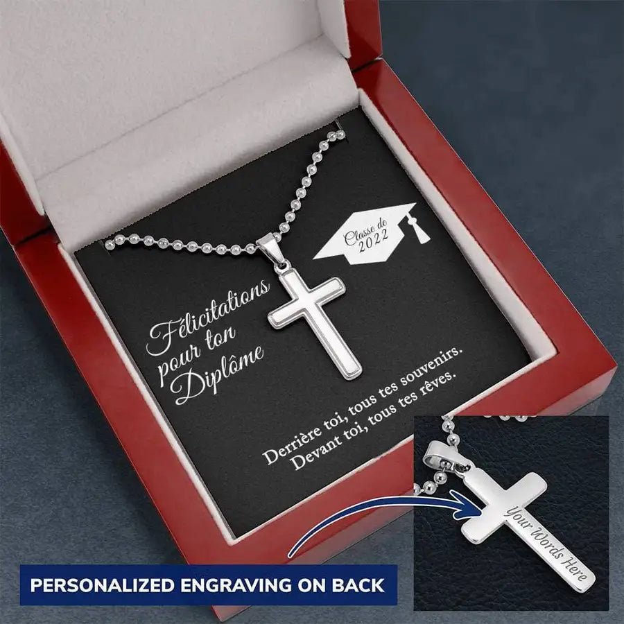 Félicitation pour ton diplôme (2022) - Collier personnalisée - La Petite Pensée