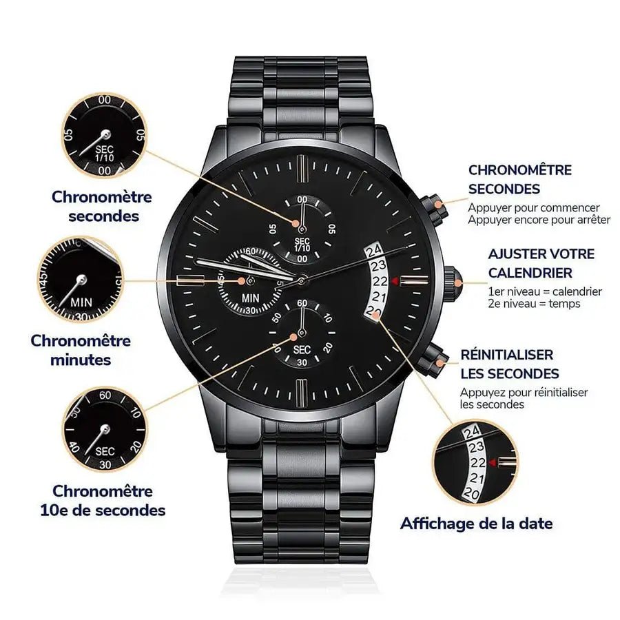 Montre Personnalisable Pour Homme - Mode d'emploi