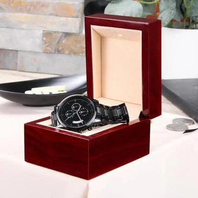 Montre Personnalisée | Coffret Cadeau En Acajou | Bijouterie La Petite Pensée